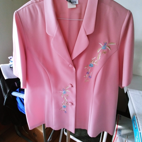 Habits Jackets & Blazers - Women's pastel pink jacket & matching skirt